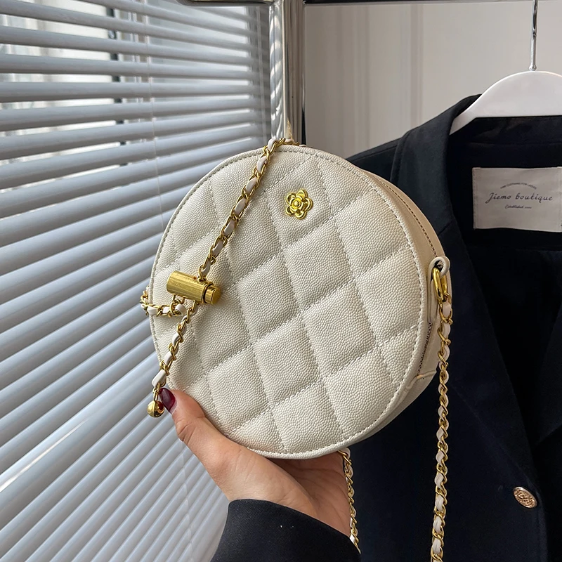 Lattice Mini Cute Bag For Women Luxury Handbags Women Bags Designer Leather Round Small Shoulder Bag Female Zip Purse
Lattice Mini Cute Bag For Women Luxury Handbags Women Bags Designer Leather Round Small Shoulder Bag Female Zip Purse