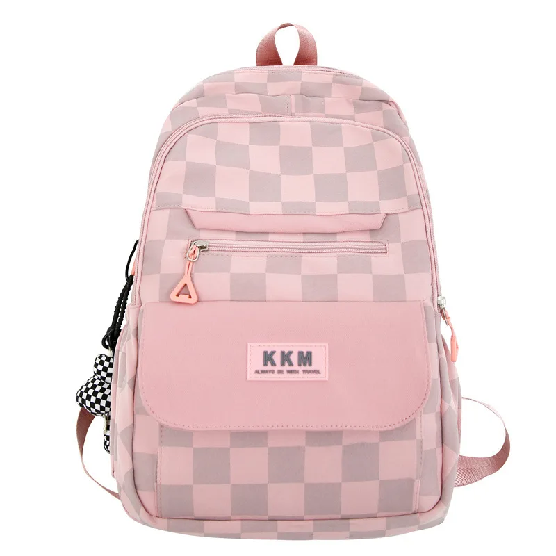 Girls School Bags for Teenagers College Student Backpack Women Plaid Nylon Korean Bookbag
Girls School Bags for Teenagers College Student Backpack Women Plaid Nylon Korean Bookbag