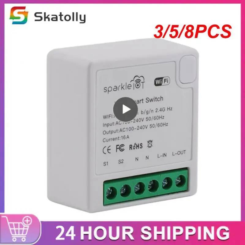 3/5/8PCS Ac100-240v Mini Breaker Module 16a Touch Wall Switch Voice Control Homekit Light Switches Tuya Wifi Smart Switch
3/5/8PCS Ac100-240v Mini Breaker Module 16a Touch Wall Switch Voice Control Homekit Light Switches Tuya Wifi Smart Switch