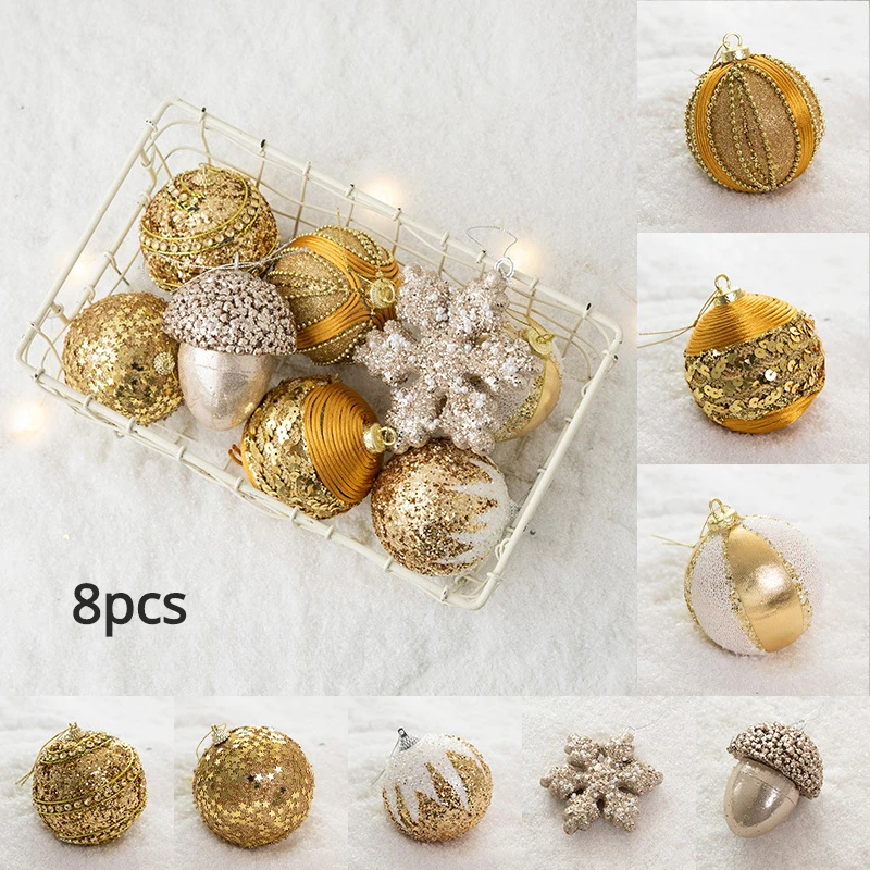 Christmas Ball Golden Painted Set Christmas Tree Decoration Pendant Window Pendant Christmas Decorations for Home
Christmas Ball Golden Painted Set Christmas Tree Decoration Pendant Window Pendant Christmas Decorations for Home