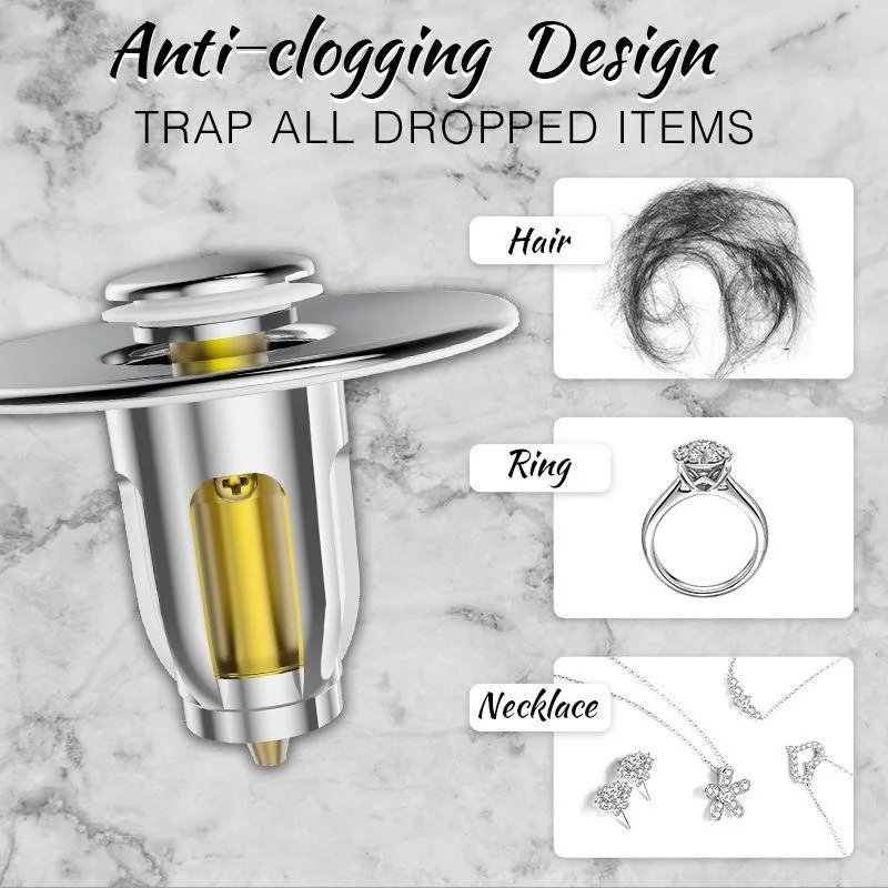 Universal Stainless Steel Pop-Up Bounce Core Basin Drain Filter Hair Catcher Deodorant Bath Stopper Kitchen Bathroom Tool
Universal Stainless Steel Pop-Up Bounce Core Basin Drain Filter Hair Catcher Deodorant Bath Stopper Kitchen Bathroom Tool