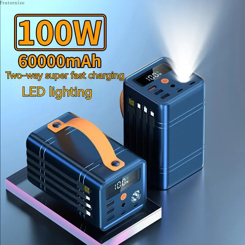 Реальный внешний аккумулятор 60000 мАч PD100W, портативная электростанция, внешний аккумулятор, быстрое зарядное устройство, портативный блок п...
Реальный внешний аккумулятор 60000 мАч PD100W, портативная электростанция, внешний аккумулятор, быстрое зарядное устройство, портативный блок п...