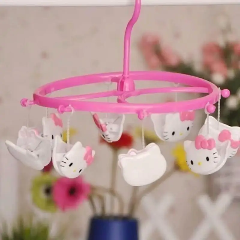 Kawaii Sanrio Hello Kitty Clothes Rack Cute Multi-Clip Prototype Underwear Clothes Rack Anime Balcony Clothes Rack Girl Gift
Kawaii Sanrio Hello Kitty Clothes Rack Cute Multi-Clip Prototype Underwear Clothes Rack Anime Balcony Clothes Rack Girl Gift