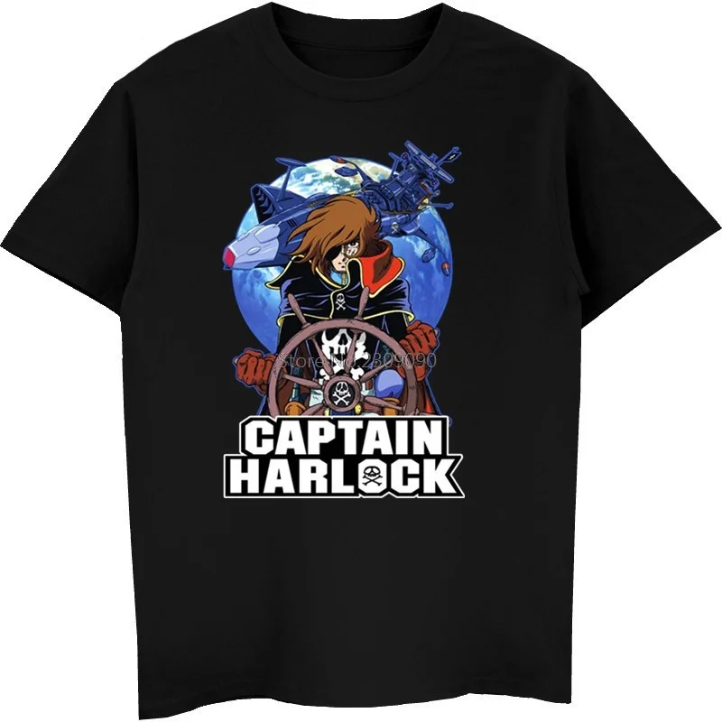 Anime Captain Harlock T Shirt Men's Cotton Short Sleeve T-shirt Hip Hop Tees Cool Tops Harajuku Streetwear Fitness
Anime Captain Harlock T Shirt Men's Cotton Short Sleeve T-shirt Hip Hop Tees Cool Tops Harajuku Streetwear Fitness