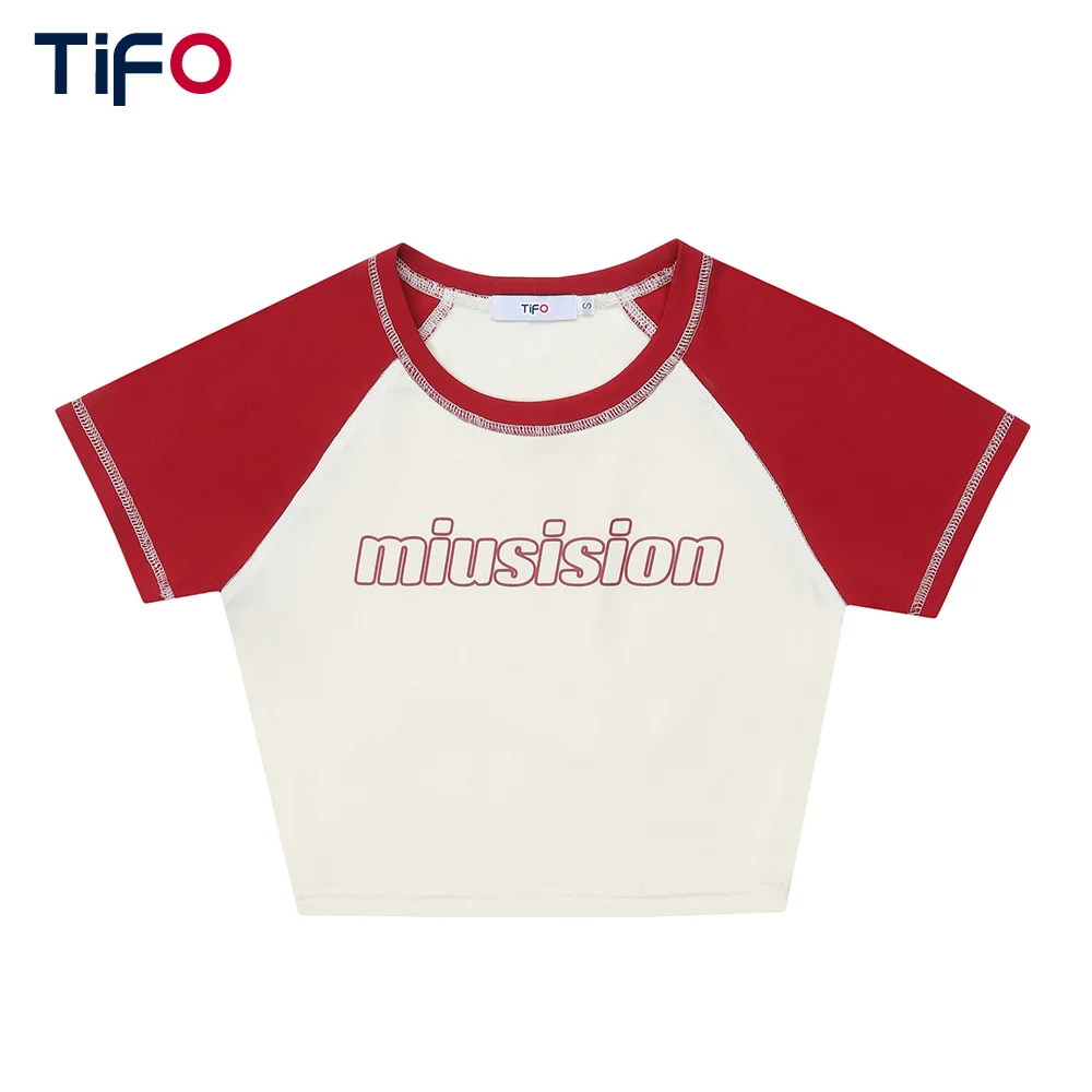 Retro Letter Print Short Sleeve T-shirt Women Summer Slim Contrast Hot Girl Raglan Sleeve Tops
Retro Letter Print Short Sleeve T-shirt Women Summer Slim Contrast Hot Girl Raglan Sleeve Tops