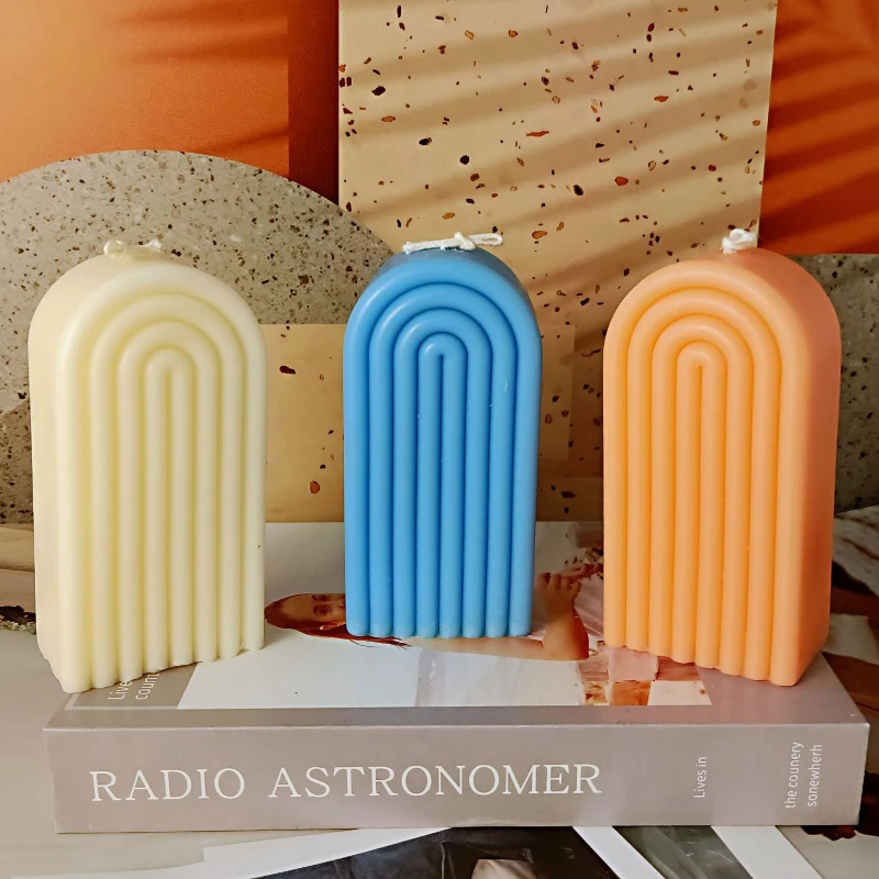 14cm Rainbow Arch Candle Silicone Mold DIY Rainbow Bridge Geometry Candle Making Soap Resin Plaster Mould Art Craft Home Decor
14cm Rainbow Arch Candle Silicone Mold DIY Rainbow Bridge Geometry Candle Making Soap Resin Plaster Mould Art Craft Home Decor