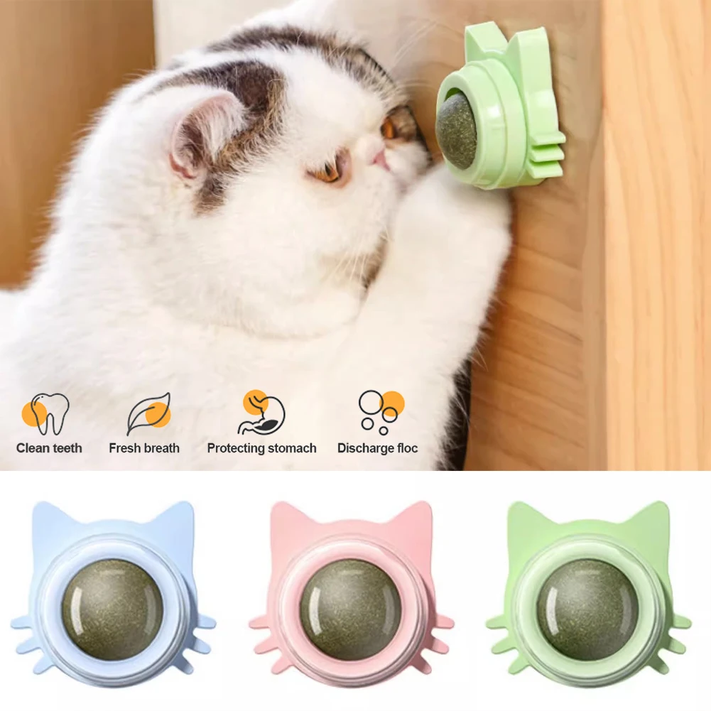 Cute Catnip Ball Cat Toys Rotatable Catnip Wall Ball Toy Licking Snacks Healthy Nutrition Teeth Cleaning Catnip Toy Pet Supplies
Cute Catnip Ball Cat Toys Rotatable Catnip Wall Ball Toy Licking Snacks Healthy Nutrition Teeth Cleaning Catnip Toy Pet Supplies