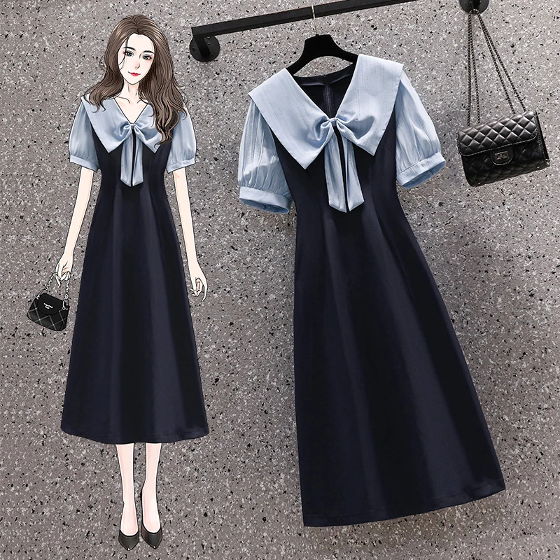 Женское офисное платье-русалка, элегантное французское винтажное платье средней длины с коротким рукавом и высокой талией, привлекательно... 
Женское офисное платье-русалка, элегантное французское винтажное платье средней длины с коротким рукавом и высокой талией, привлекательно...