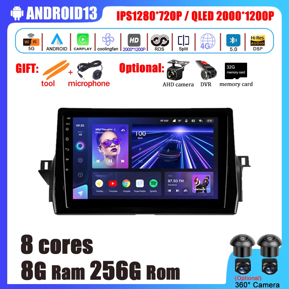 9 inch Android 13 For Toyota Camry VIII 8 XV70 2020 - 2021 Car Radio Multimedia Video Player Navigation 2 din auto wireless
9 inch Android 13 For Toyota Camry VIII 8 XV70 2020 - 2021 Car Radio Multimedia Video Player Navigation 2 din auto wireless