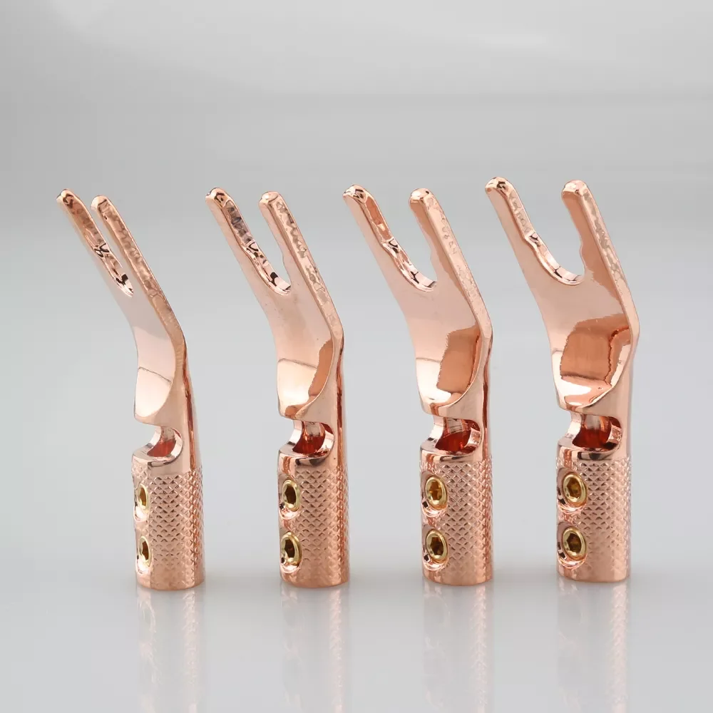NEW 4PCS pure copper Y Spade Connector plug,Rhodium plated Fork connectors plug,loudspeaker cable connector plug ,speaker
NEW 4PCS pure copper Y Spade Connector plug,Rhodium plated Fork connectors plug,loudspeaker cable connector plug ,speaker