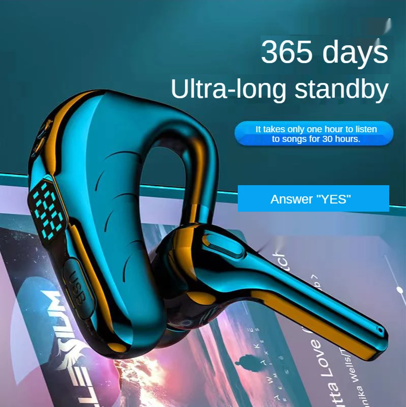 X13 Single Ear Headset with Mic Bluetooth 5.1 Earphone Noise Cancelling Waterproof Earpiece Wireless Handsfree Long Standby Time
X13 Single Ear Headset with Mic Bluetooth 5.1 Earphone Noise Cancelling Waterproof Earpiece Wireless Handsfree Long Standby Time