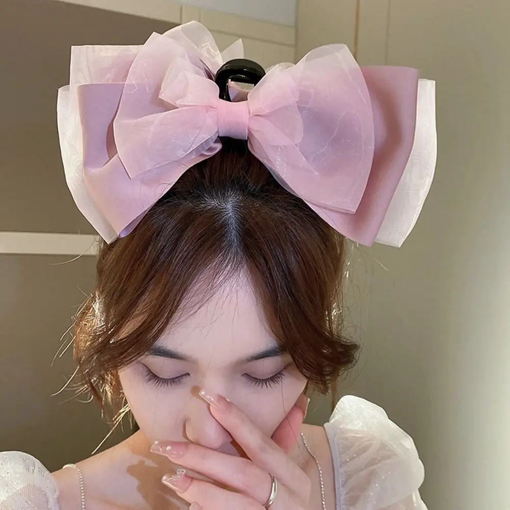Bowknot Hair Claws Sweet Mesh Bow Claw Clips Acrylic Hair Clips Girls 
Bowknot Hair Claws Sweet Mesh Bow Claw Clips Acrylic Hair Clips Girls