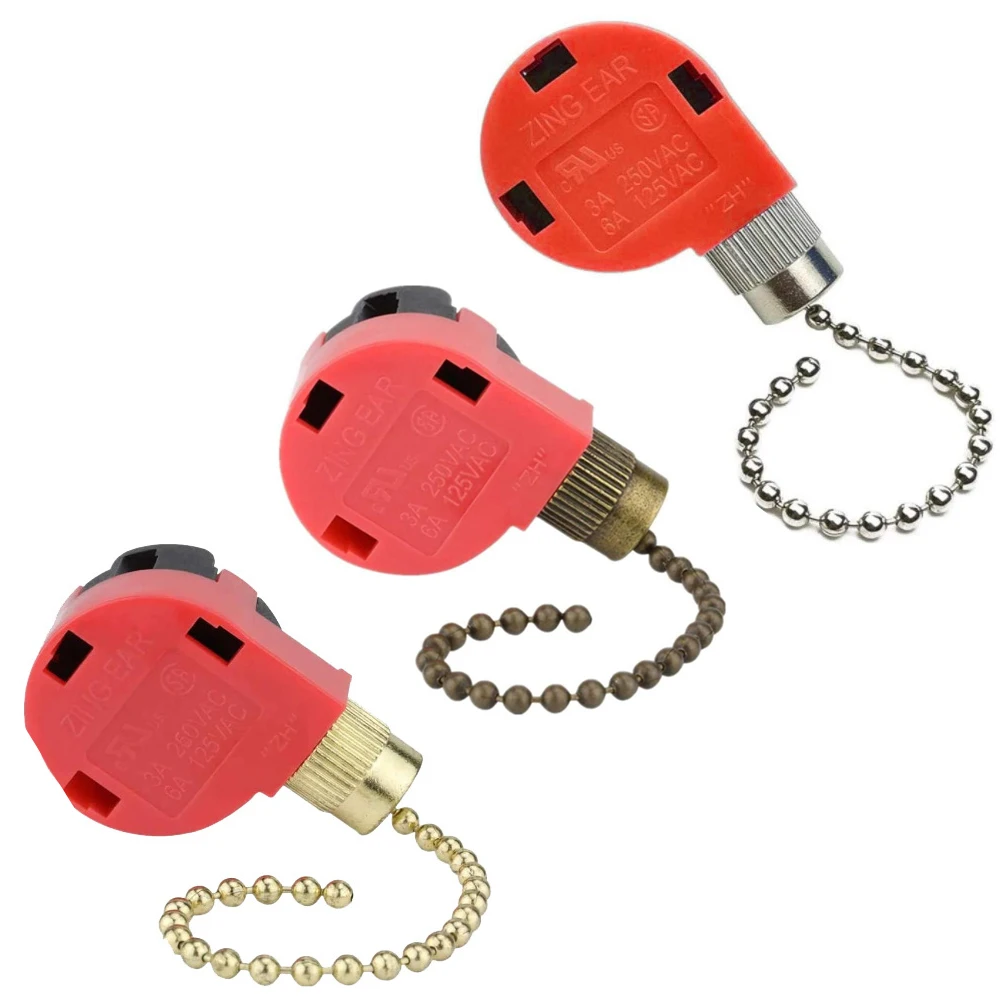 1PCS Ceiling Fan Switch Rope Switch 125/250V 3/6A 3 Speed 4 Wire Fan Pull Chain Switch Speed Control Switch Chandelier Switch
1PCS Ceiling Fan Switch Rope Switch 125/250V 3/6A 3 Speed 4 Wire Fan Pull Chain Switch Speed Control Switch Chandelier Switch