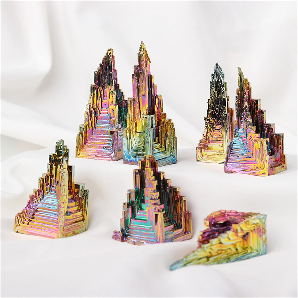 1piece Rainbow Natural Bismuth Metal Quartz Pyramid Bismuth Ore Quartz Gemstone Reiki Healing Stone Home Decoration Raw Crystals
1piece Rainbow Natural Bismuth Metal Quartz Pyramid Bismuth Ore Quartz Gemstone Reiki Healing Stone Home Decoration Raw Crystals