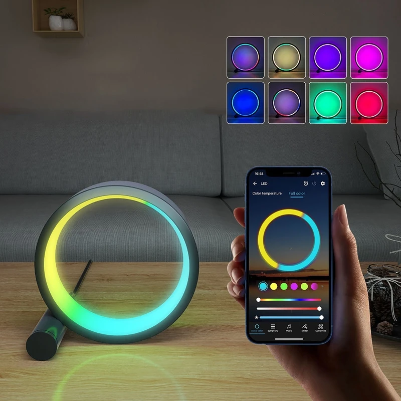 Smart LED Night Light Desktop Music Voice-activated Atmosphere Lamp RGB Symphony Light APP Control LED Music Rhythm Light
Smart LED Night Light Desktop Music Voice-activated Atmosphere Lamp RGB Symphony Light APP Control LED Music Rhythm Light