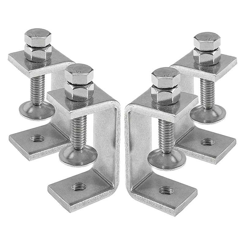 Heavy Duty 304 Stainless Steel Clamps, Small Metal Clamps With Screws, Wide Jaw Open Clamps 65Mm (4 Pieces)
Heavy Duty 304 Stainless Steel Clamps, Small Metal Clamps With Screws, Wide Jaw Open Clamps 65Mm (4 Pieces)