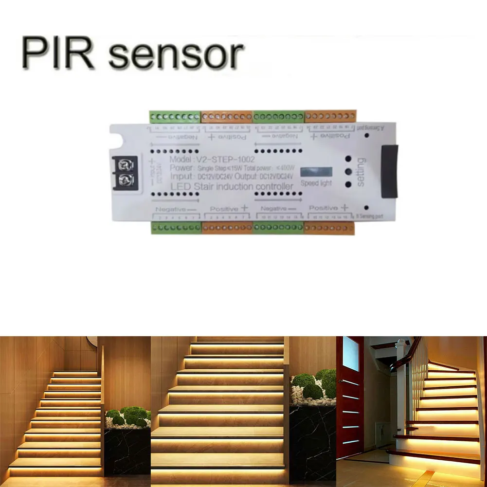Motion Sensor LED Controller Stair Light ≤350w 32-channel Stair Sensor Automatic Extension Cord 100% Brand New
Motion Sensor LED Controller Stair Light ≤350w 32-channel Stair Sensor Automatic Extension Cord 100% Brand New