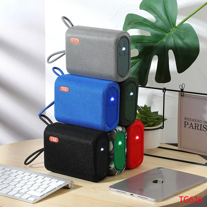 T&G TG626 New Portable Wireless Bluetooth Speaker LED Light Stereo Subwoofer Outdoor Waterproof Speaker with FM Radio TF 
T&G TG626 New Portable Wireless Bluetooth Speaker LED Light Stereo Subwoofer Outdoor Waterproof Speaker with FM Radio TF