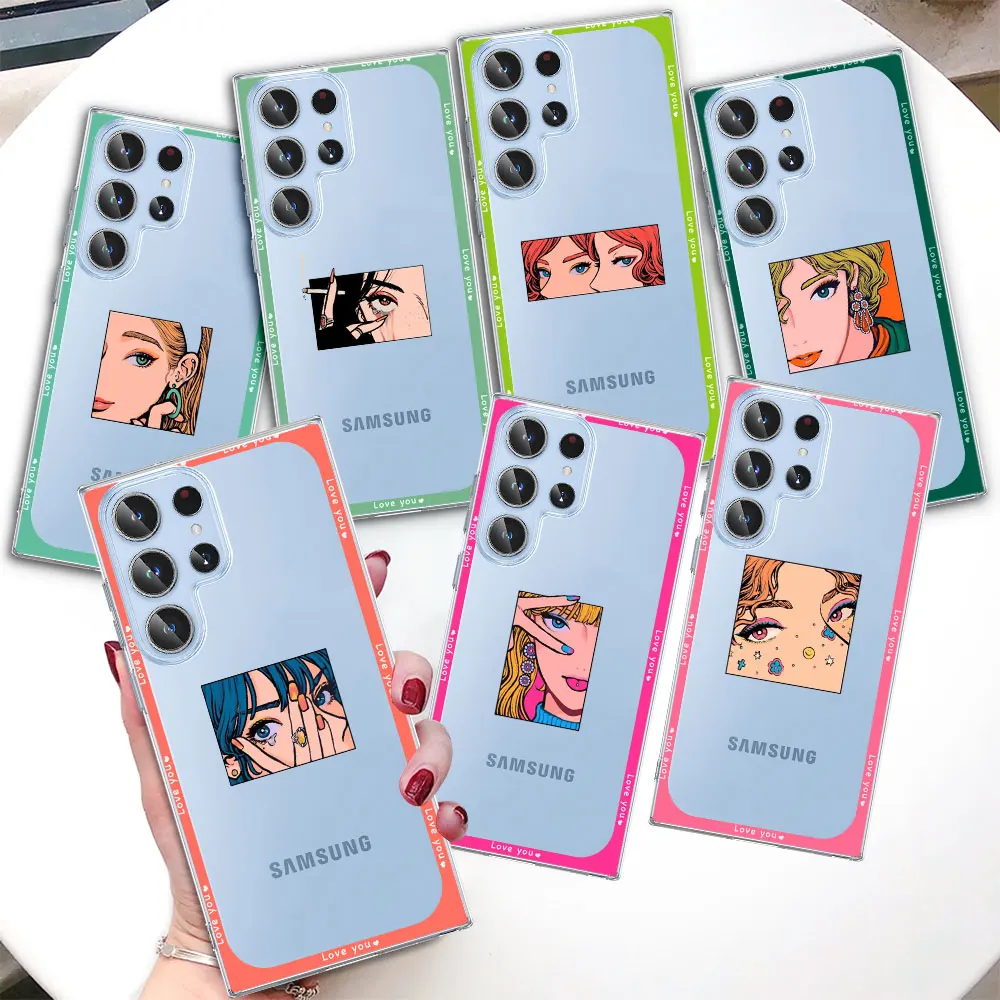 Прозрачный чехол для Samsung Galaxy S23 S22 Ultra S21 S20 FE, чехлы из ТПУ для телефонов S10 5G S9 S8 Plus S10e S7, чехол с винтажными бровями для девушек
Прозрачный чехол для Samsung Galaxy S23 S22 Ultra S21 S20 FE, чехлы из ТПУ для телефонов S10 5G S9 S8 Plus S10e S7, чехол с винтажными бровями для девушек