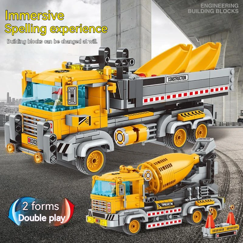 New Engineering Mixer Crane Building Blocks City Diy Bulldozer Excavator Vehicle Model Construction Bricks Toys For Children
New Engineering Mixer Crane Building Blocks City Diy Bulldozer Excavator Vehicle Model Construction Bricks Toys For Children