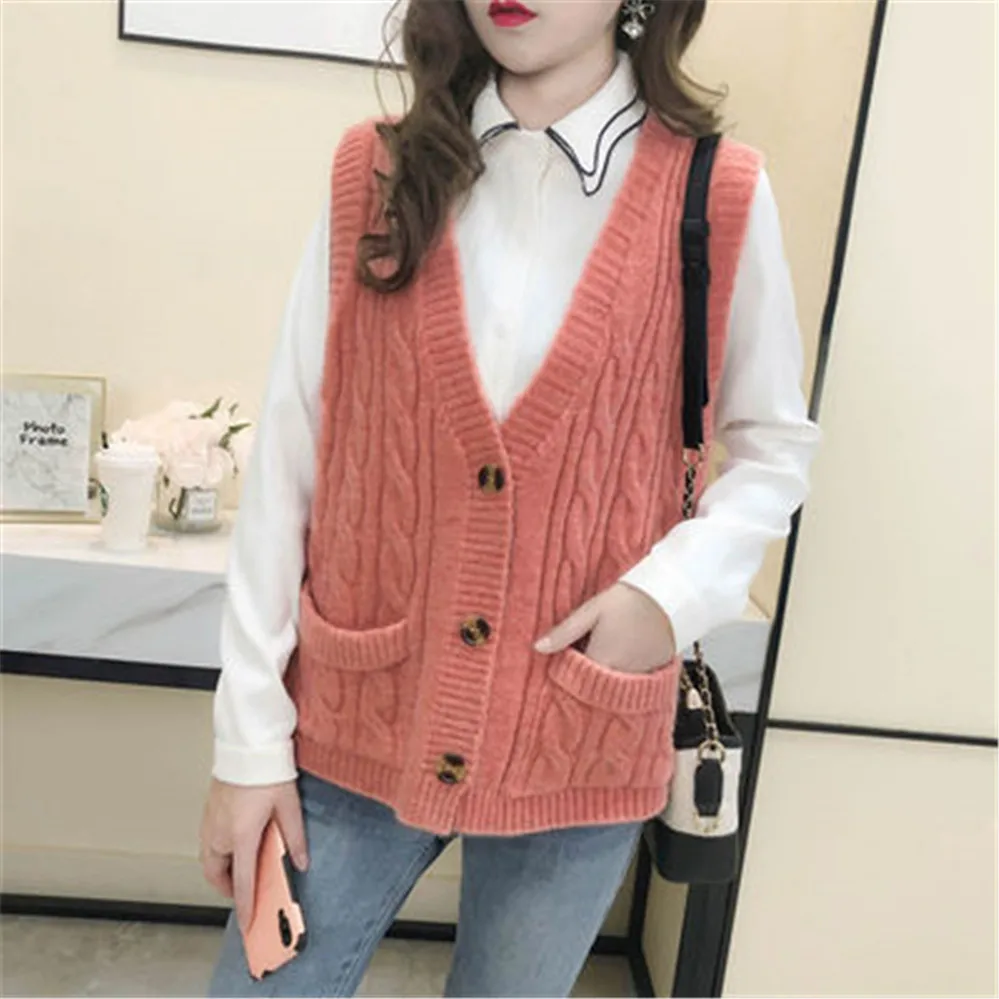 2021 Women Sweater Women Casual Jumper Vest Pullover Girl Autumn Tops Neck Vests Solid Crop Knitted Style Preppy Tops Top
2021 Women Sweater Women Casual Jumper Vest Pullover Girl Autumn Tops Neck Vests Solid Crop Knitted Style Preppy Tops Top