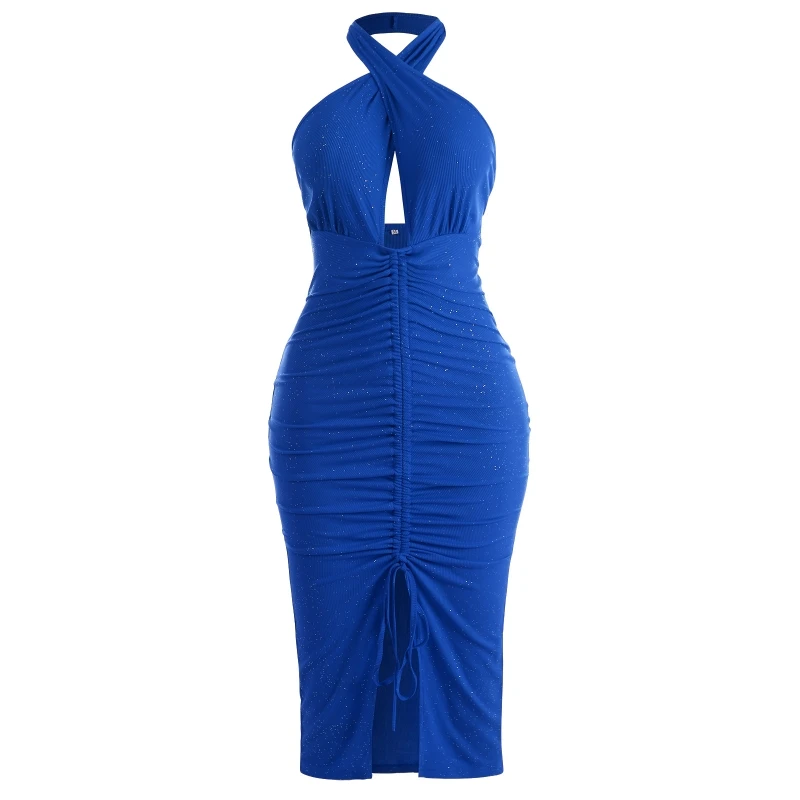 H9ED Stylish Women Split Mermaid Dress Slim Halter Bodycon Dress Evening Dresses Sexy Backless Dress Cocktail Dress for Party
H9ED Stylish Women Split Mermaid Dress Slim Halter Bodycon Dress Evening Dresses Sexy Backless Dress Cocktail Dress for Party