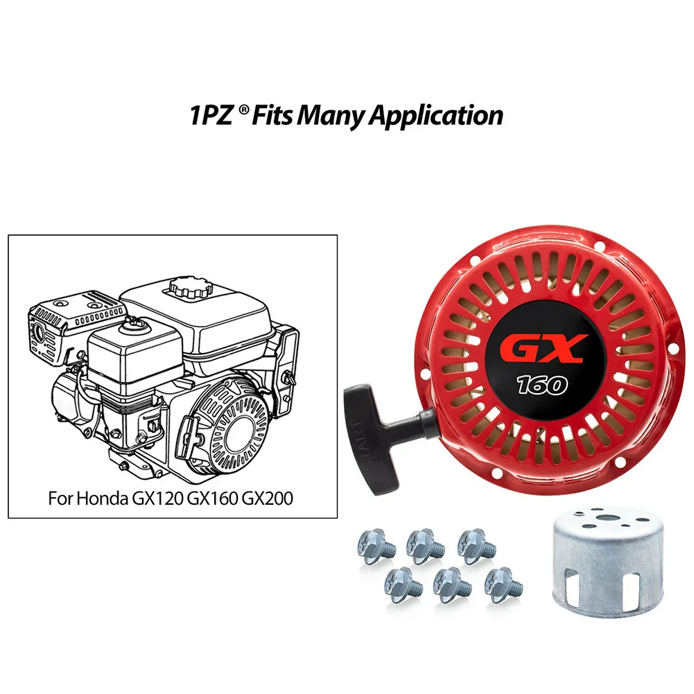 Pull Start Kit Recoil Starter Set 28400-ZE1-003ZA 28400-ZE1-003ZF Accessories Pack For Honda GX200 5.5HP 6.5HP
Pull Start Kit Recoil Starter Set 28400-ZE1-003ZA 28400-ZE1-003ZF Accessories Pack For Honda GX200 5.5HP 6.5HP