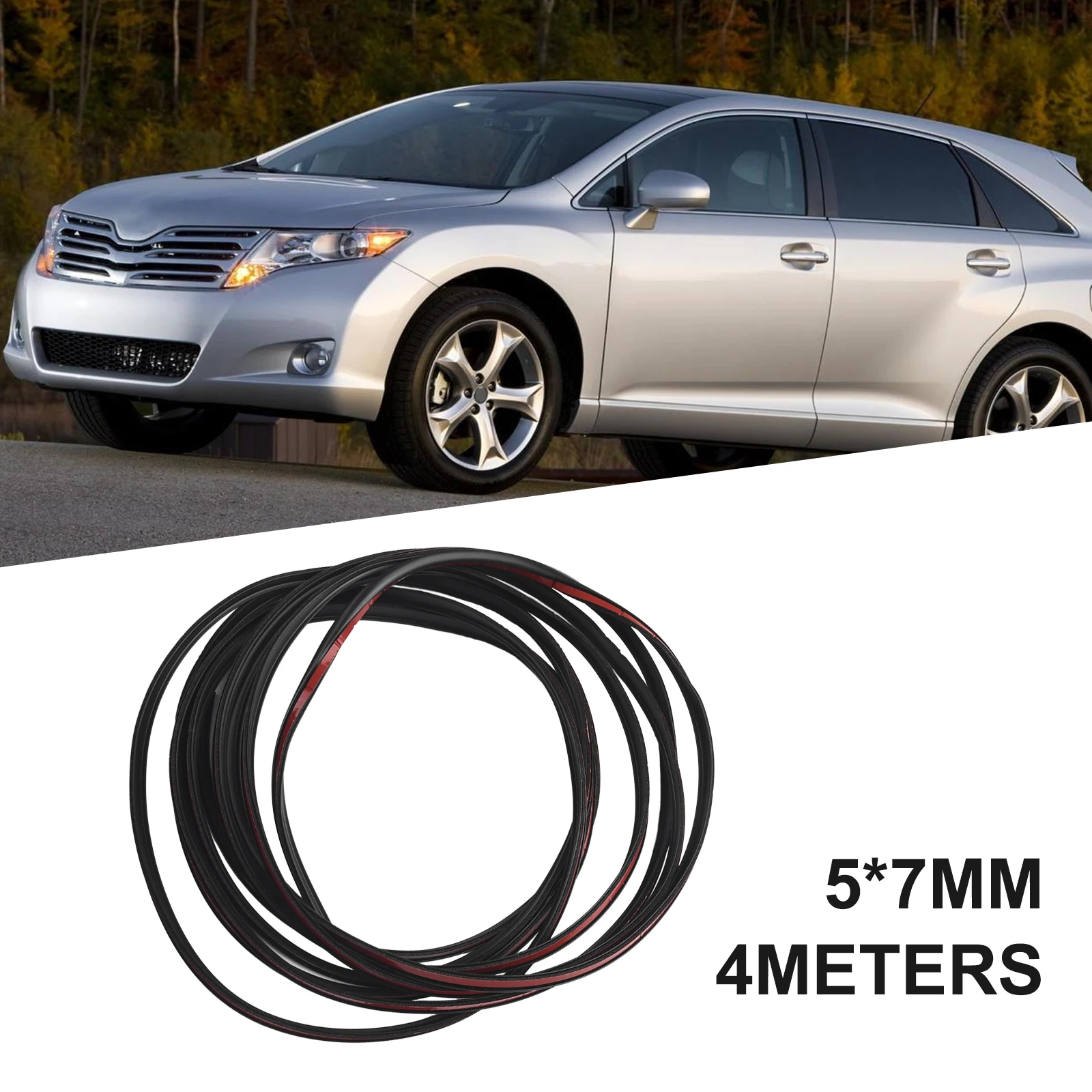 Weatherstrip Car Exterior Parts Sealing Strip 1pc Car Parts Double-Sided Adhesive Tape EPDM Rubber Moulding Trim
Weatherstrip Car Exterior Parts Sealing Strip 1pc Car Parts Double-Sided Adhesive Tape EPDM Rubber Moulding Trim