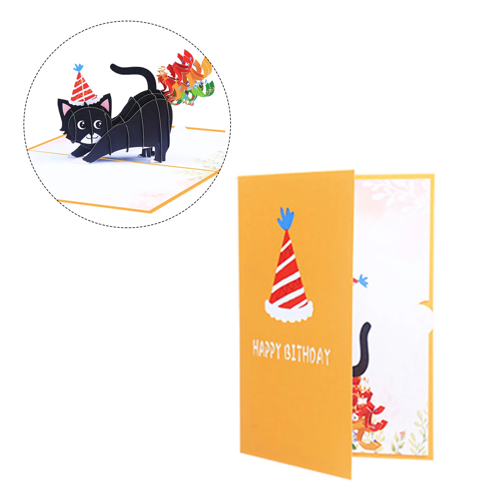 1pcs Happy Birthday Pop Up Card With Envelope Postcards 3D Black Cat Birthday Card Postcards Explosive Laughter Greeting
1pcs Happy Birthday Pop Up Card With Envelope Postcards 3D Black Cat Birthday Card Postcards Explosive Laughter Greeting