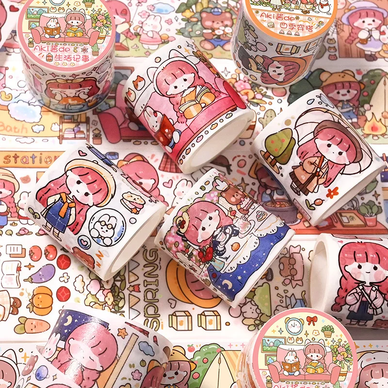 Kawaii Cartoon girl's Washi Tape life Decorative Adhesive Tape Masking Washi Tape Diy Scrapbooking Sticker Label Stationery
Kawaii Cartoon girl's Washi Tape life Decorative Adhesive Tape Masking Washi Tape Diy Scrapbooking Sticker Label Stationery