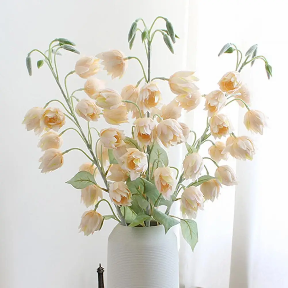 40%HOT1 Branch Faux Silk Flower Realistic Fresh-keeping Weather-resistant Flower Arrangement Fake Campanula Flower for Gifts
40%HOT1 Branch Faux Silk Flower Realistic Fresh-keeping Weather-resistant Flower Arrangement Fake Campanula Flower for Gifts