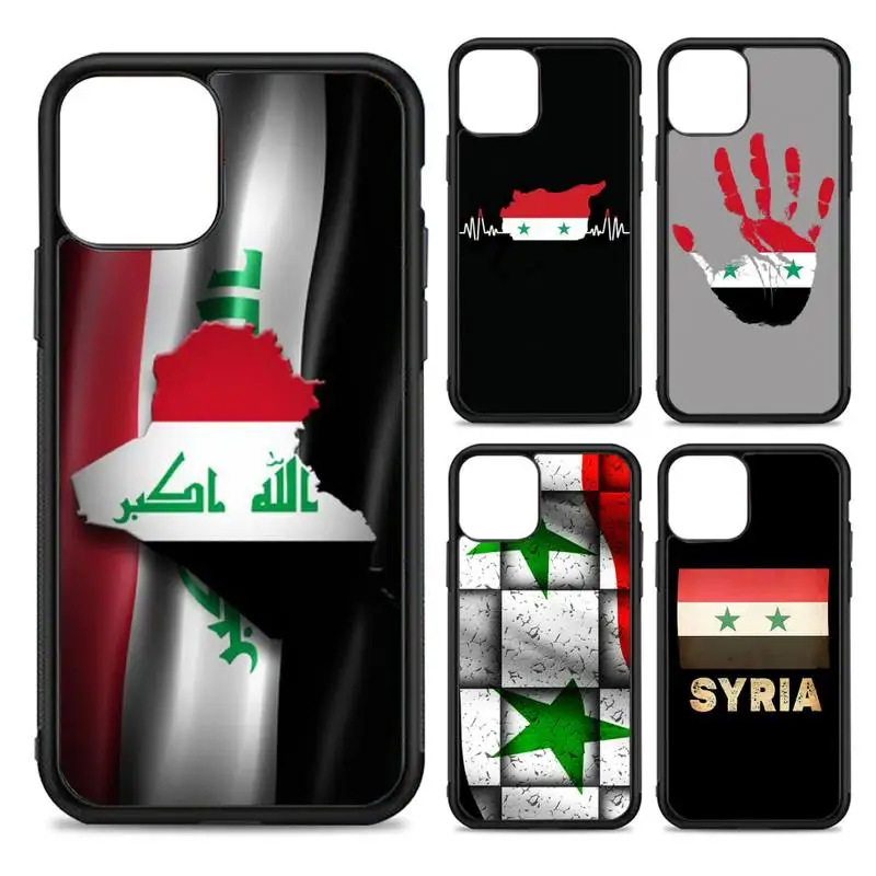 

MaiYaCa Syrian Syria Flag Phone Case Silicone PC+TPU Case for iPhone 11 12 13 Pro Max 8 7 6 Plus X SE XR Hard Fundas