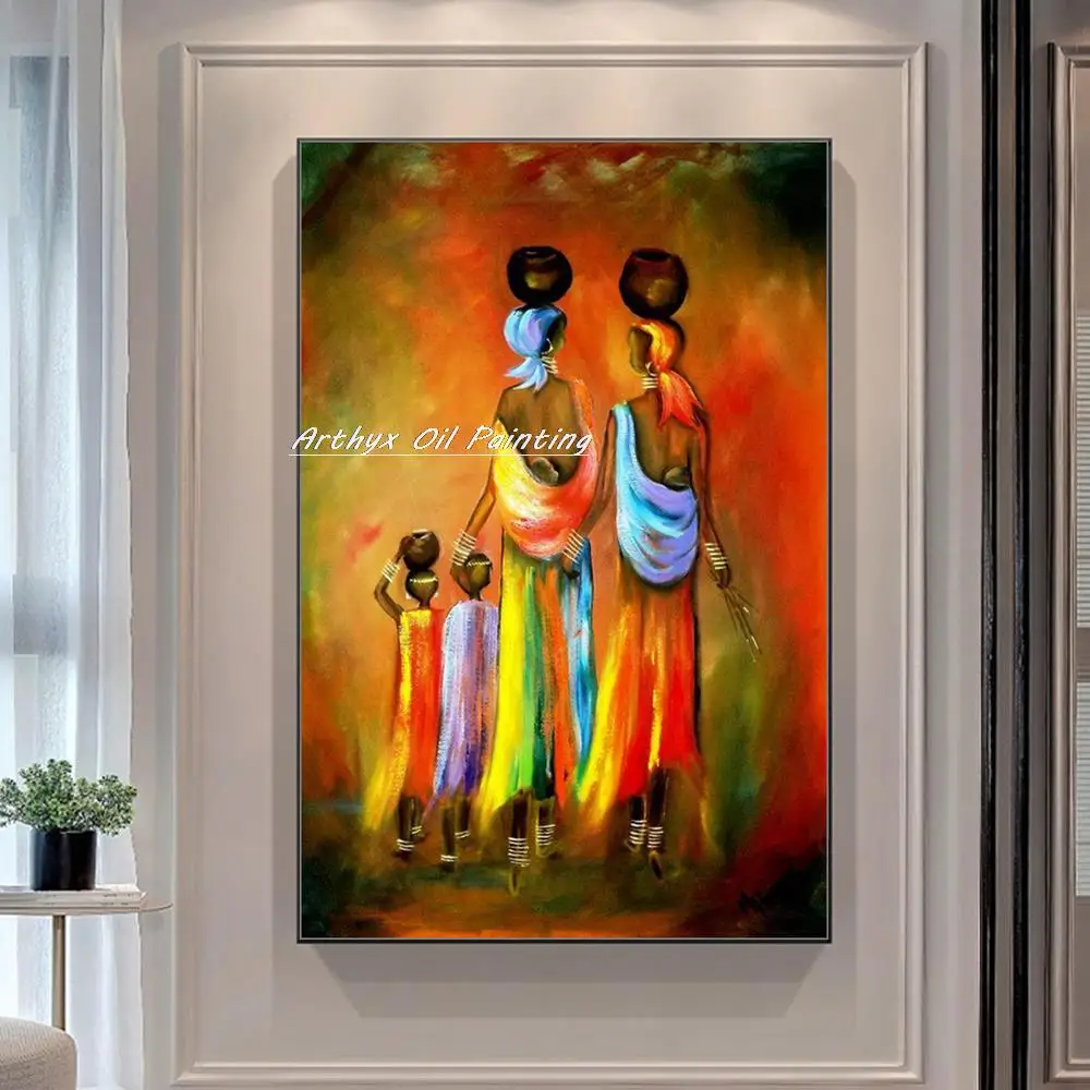 Arthyx,Handmade Abstract Art Color African Woman And Child Oil Paintings On Canvas,Wall Picture Modern Home Deco For Living Room
Arthyx,Handmade Abstract Art Color African Woman And Child Oil Paintings On Canvas,Wall Picture Modern Home Deco For Living Room