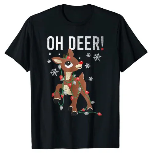 Rudolph The Red Nosed Reindeer Christmas Special Oh Deer T-Shirt Gifts Cute Xmas Holiday Party Costume Vacation Graphic Tee Tops
Rudolph The Red Nosed Reindeer Christmas Special Oh Deer T-Shirt Gifts Cute Xmas Holiday Party Costume Vacation Graphic Tee Tops
