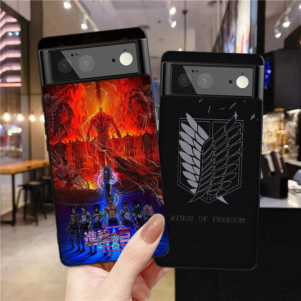 Soft Black Silicone Phone Case For Google Pixel 6a Japan Anime Attack On Titan Back Cover for Pixel 6 Pro 6 3 3a 4 4a 5 5a 5G XL
Soft Black Silicone Phone Case For Google Pixel 6a Japan Anime Attack On Titan Back Cover for Pixel 6 Pro 6 3 3a 4 4a 5 5a 5G XL