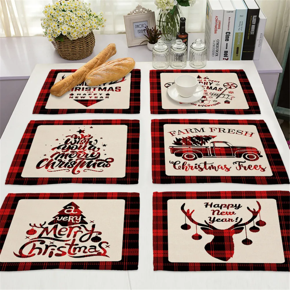Christmas Deer Car Cotton Linen Pad Dining Table Mats Coaster Bowl Cup Mat Lattice Merry Christmas Kitchen Placemats
Christmas Deer Car Cotton Linen Pad Dining Table Mats Coaster Bowl Cup Mat Lattice Merry Christmas Kitchen Placemats