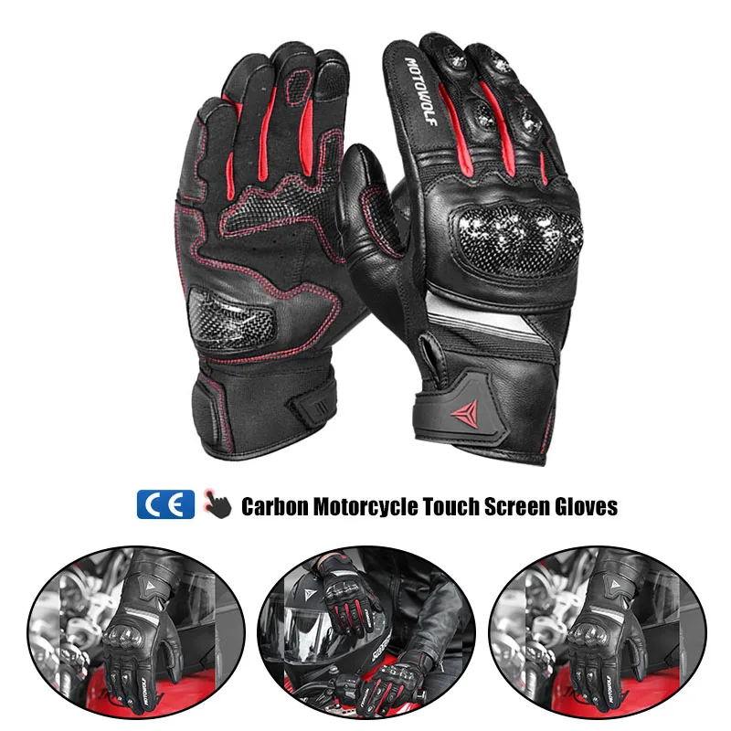 Motorcycle Gloves Full Finger Moto Carbon Fiber Real Leather Motorbike Protective Racing Riding Gloves Touch Screen Gloves
Motorcycle Gloves Full Finger Moto Carbon Fiber Real Leather Motorbike Protective Racing Riding Gloves Touch Screen Gloves