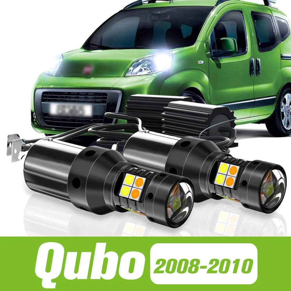 2pcs For Fiat Qubo Dual Mode LED Turn Signal+Daytime Running Light DRL 2008 2009 2010 Accessories
2pcs For Fiat Qubo Dual Mode LED Turn Signal+Daytime Running Light DRL 2008 2009 2010 Accessories