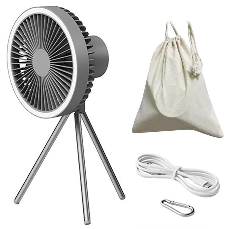 Camping Fan Fan 10000Mah USB Tripod With Power Bank Light Rechargeable Portable Circulator
Camping Fan Fan 10000Mah USB Tripod With Power Bank Light Rechargeable Portable Circulator