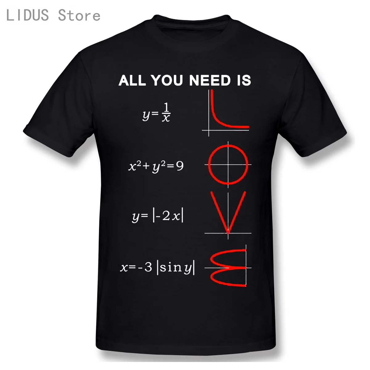 Geometric Algebra Equation Graph T Shirt A Ll You Need Is Love Math Science Problem Fashion Tee TShirts Plus Size New T-Shirts
Geometric Algebra Equation Graph T Shirt A Ll You Need Is Love Math Science Problem Fashion Tee TShirts Plus Size New T-Shirts
