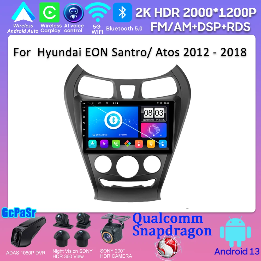 Car Android Qualcomm Snapdragon For Hyundai EON Santro/ Atos 2012 - 2018 Android Auto Carplay No 2din DVD Touch Screen 8 Core
Car Android Qualcomm Snapdragon For Hyundai EON Santro/ Atos 2012 - 2018 Android Auto Carplay No 2din DVD Touch Screen 8 Core