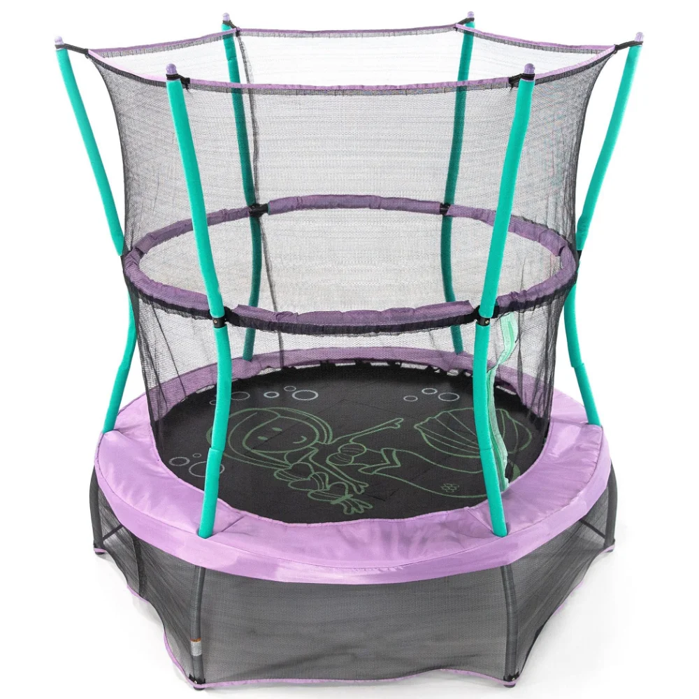 Trampolines 55-Inch Bounce-N-Learn Trampoline, with Enclosure and Sound, Magic Mermaid Trampolines Fitness Jumping Trampoline
Trampolines 55-Inch Bounce-N-Learn Trampoline, with Enclosure and Sound, Magic Mermaid Trampolines Fitness Jumping Trampoline