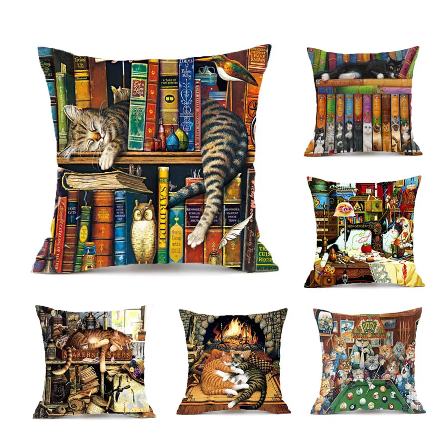 Декоративная подушка с принтом милого кота, креативный чехол для диванной подушки, чехол для подушки, чехол для подушки s 45*45 см
Декоративная подушка с принтом милого кота, креативный чехол для диванной подушки, чехол для подушки, чехол для подушки s 45*45 см