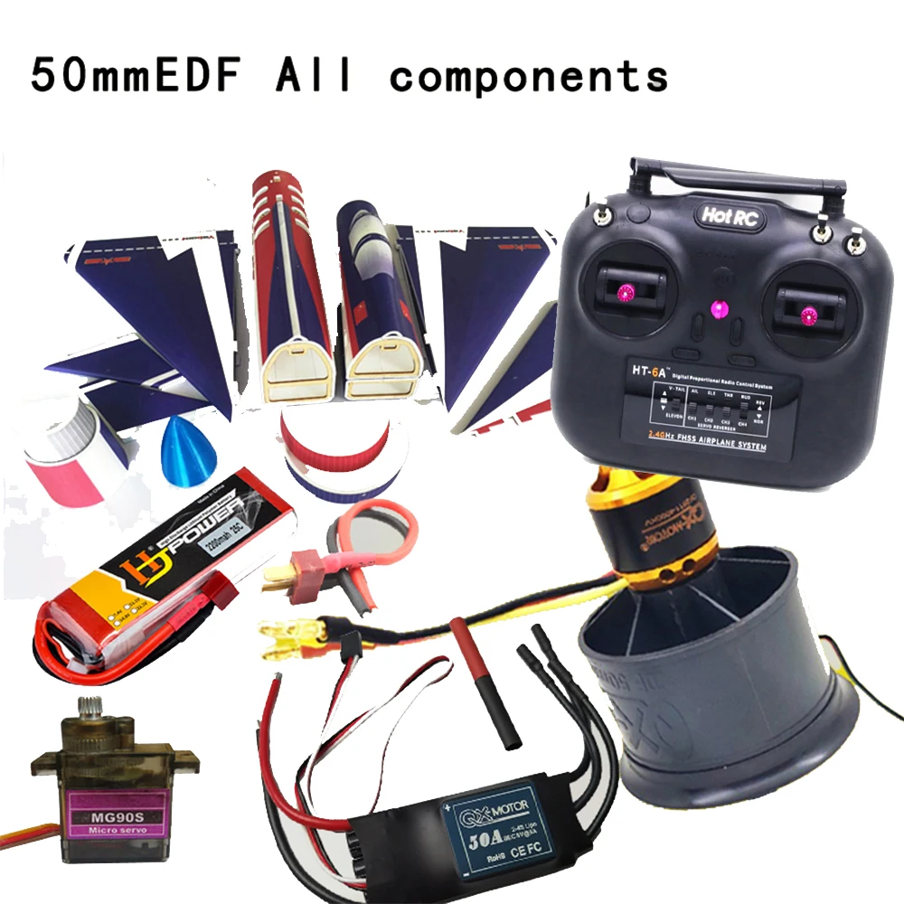 50mmEDF J10 Fixed-Wing Shockproof SU27 Aircraft And Suit Combination 50A esc 4S battery HT-6A
50mmEDF J10 Fixed-Wing Shockproof SU27 Aircraft And Suit Combination 50A esc 4S battery HT-6A