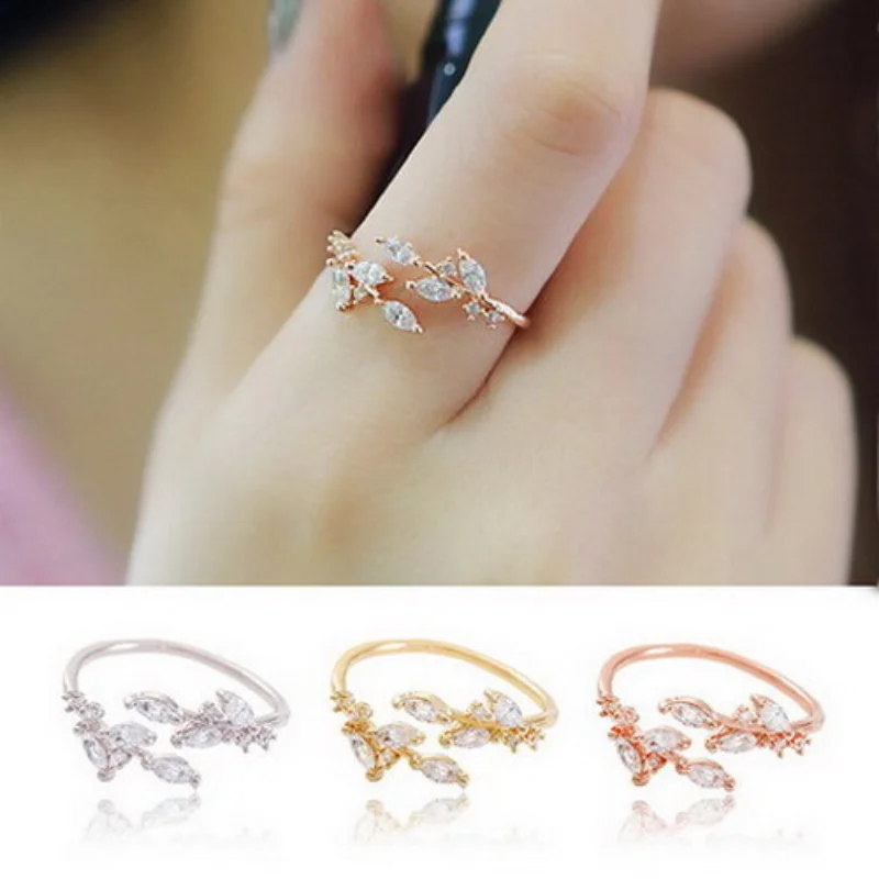Nieuwe Super Sparkle Zirkon Blad Ring Vrouwelijke Persoonlijkheidssfeer Opening Verstelbare Grootte Index Vinger Ring
Nieuwe Super Sparkle Zirkon Blad Ring Vrouwelijke Persoonlijkheidssfeer Opening Verstelbare Grootte Index Vinger Ring