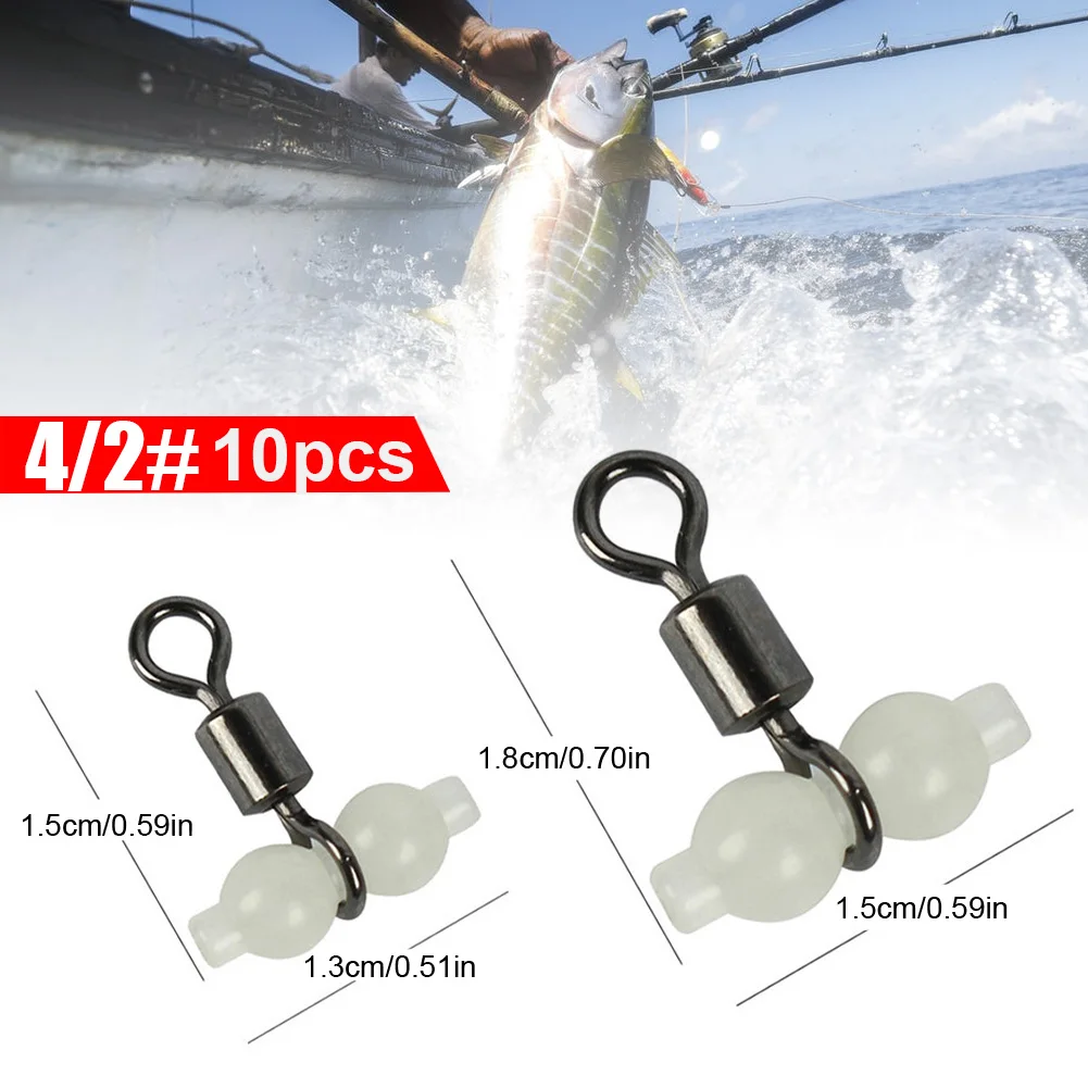 10Pcs Luminous Fishing Swivel Connector 3 Way Rolling Swivels Connector Fishing Hook Tackle Freshwater & Sea Fishing Tackle
10Pcs Luminous Fishing Swivel Connector 3 Way Rolling Swivels Connector Fishing Hook Tackle Freshwater & Sea Fishing Tackle