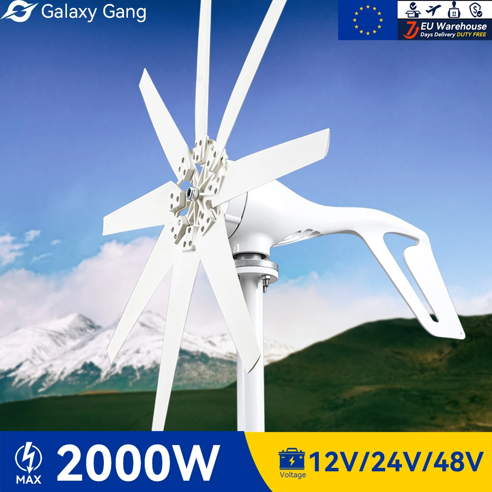5days Fast Delivery 2000w Wind Turbine Generator 2kw 12v 24v 48v Off Grid System Hybrid Charge Controller EU Warehouse Duty Free
5days Fast Delivery 2000w Wind Turbine Generator 2kw 12v 24v 48v Off Grid System Hybrid Charge Controller EU Warehouse Duty Free