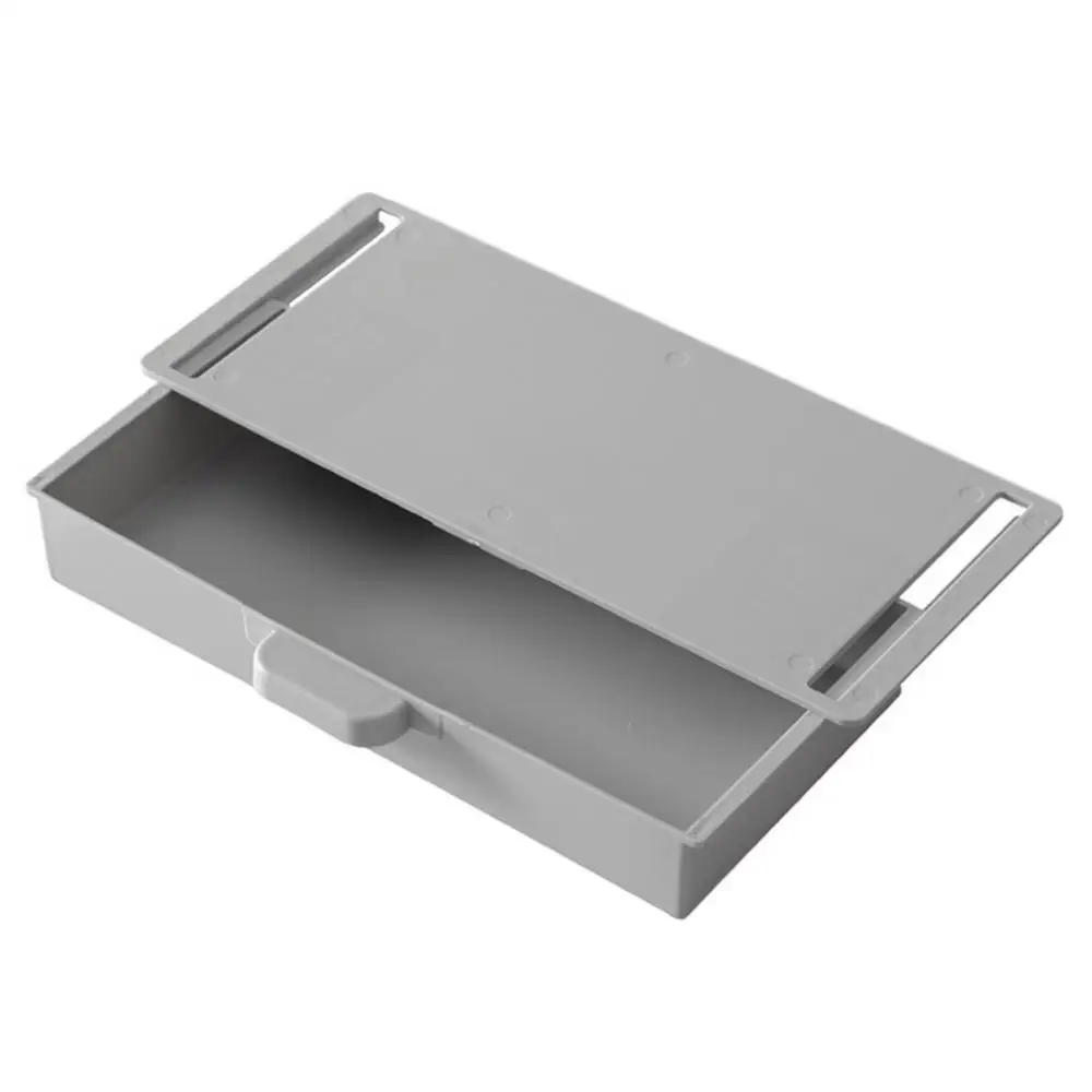 Under Desk Stand Stationery Storage Box Under Desk Drawer Self-adhesive Plastic Drawer Box Storage Box Pen Case 1pcs
Under Desk Stand Stationery Storage Box Under Desk Drawer Self-adhesive Plastic Drawer Box Storage Box Pen Case 1pcs