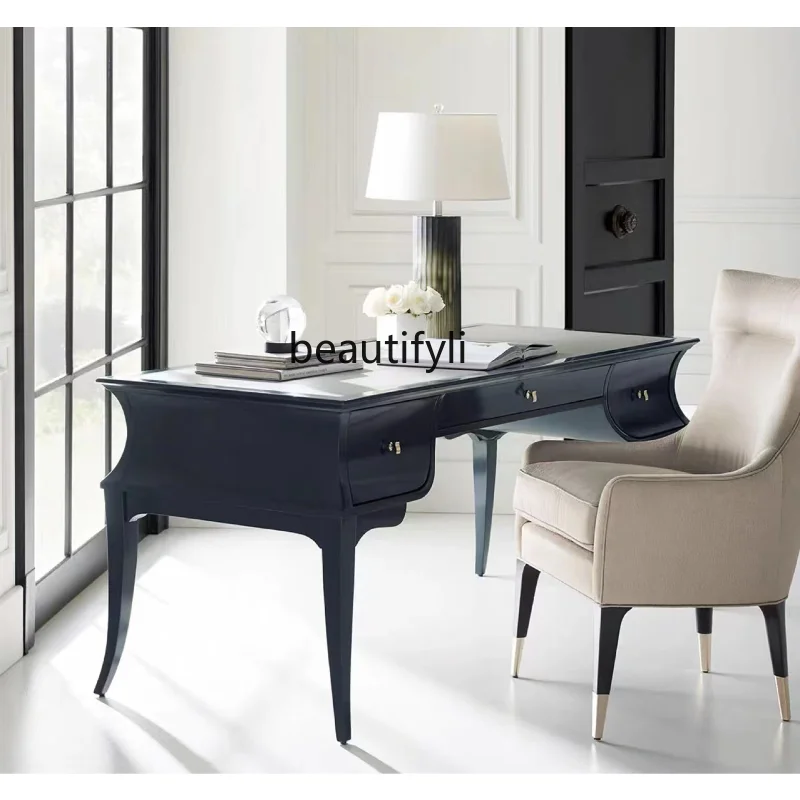 yj American Light Luxury Simple Post-Modern Writing Desk Study Neoclassical Computer Desk Color Blocking Desk Designer Furniture
yj American Light Luxury Simple Post-Modern Writing Desk Study Neoclassical Computer Desk Color Blocking Desk Designer Furniture