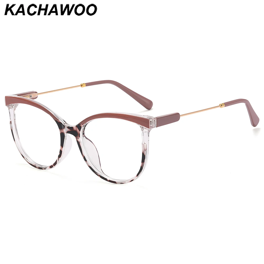 Женские оптические очки Kachawoo, полуметаллические оправы для очков кошачий глаз из tr90 с защитой от сисветильник, популярные украшения для дам, коричневый Леопардовый цвет
Женские оптические очки Kachawoo, полуметаллические оправы для очков кошачий глаз из tr90 с защитой от сисветильник, популярные украшения для дам, коричневый Леопардовый цвет